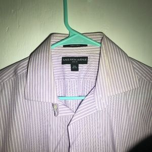 Saks Fifth Avenue Long Sleeve Dress Shirt Medium